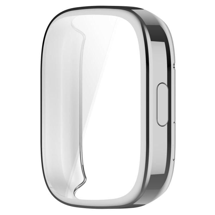 For Redmi Watch 3 Lite TPU Fully Enclosed Watch Protective Case(Silver) - Watch Cases by buy2fix | Online Shopping UK | buy2fix