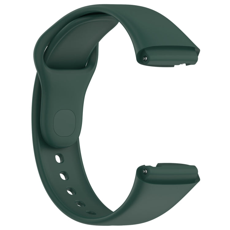 For Redmi Watch 3 Lite Sports Solid Color Silicone Replacement Watch Band(Green) - Watch Bands by buy2fix | Online Shopping UK | buy2fix