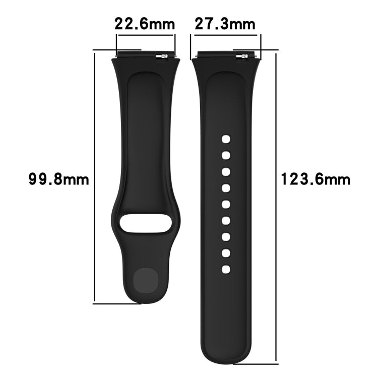 For Redmi Watch 3 Lite Sports Solid Color Silicone Replacement Watch Band(Green) - Watch Bands by buy2fix | Online Shopping UK | buy2fix