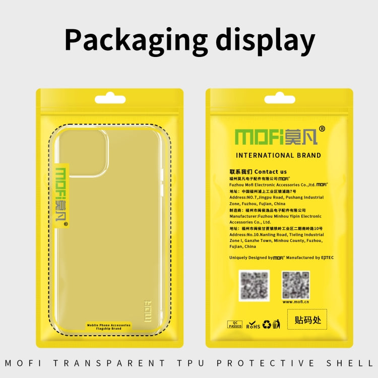 For iPhone 16 Plus MOFI Ming Series Ultra-thin TPU Phone Case(Transparent) - iPhone 16 Plus Cases by MOFI | Online Shopping UK | buy2fix