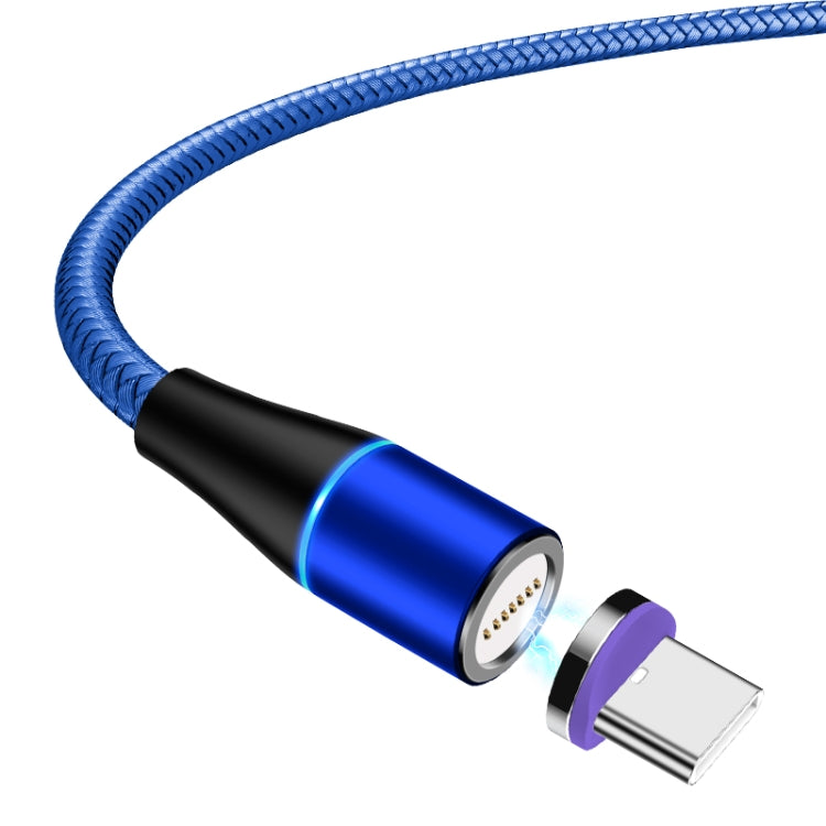 ENKAY ENK-CB1391 5A USB to Type-C Magnetic Fast Charging Data Cable with LED Light, Length: 1m(Blue) - Charging Cable & Head by ENKAY | Online Shopping UK | buy2fix