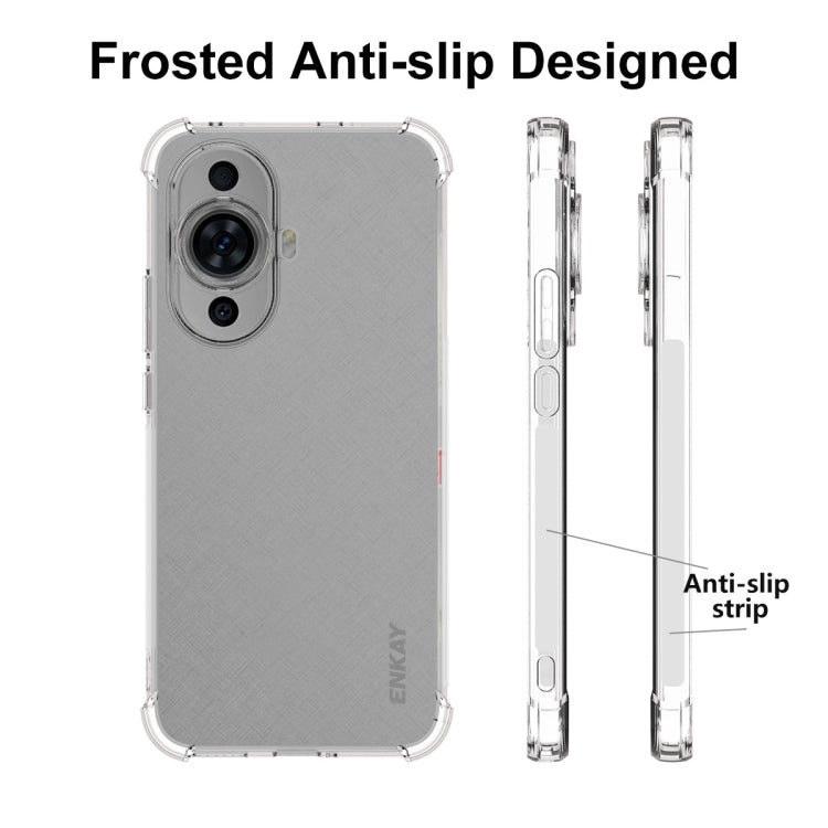 For Huawei Nova 11 4G ENKAY Transparent TPU Shockproof Phone Case with Glass Film - Huawei Cases by ENKAY | Online Shopping UK | buy2fix