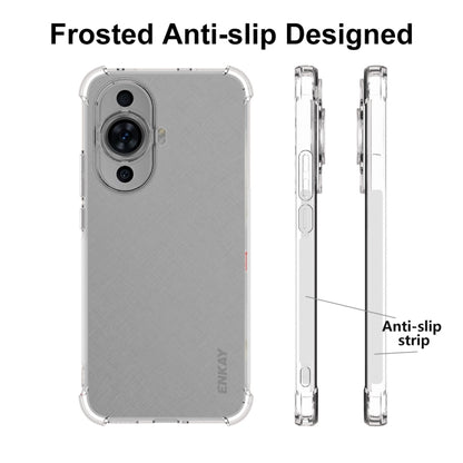 For Huawei Nova 11 4G ENKAY Transparent TPU Shockproof Phone Case with Glass Film - Huawei Cases by ENKAY | Online Shopping UK | buy2fix