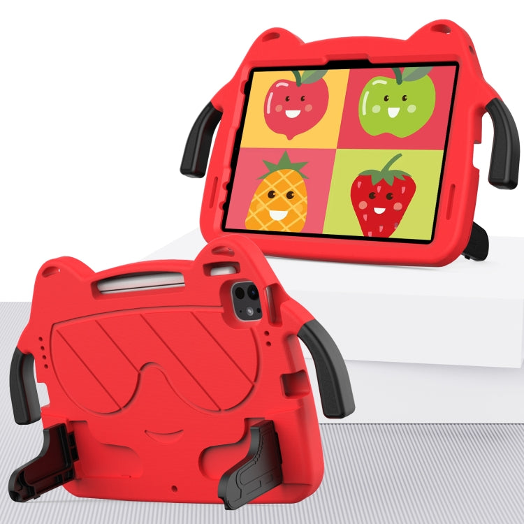 For iPad Pro 11 2024 Ice Baby EVA Shockproof Hard PC Tablet Case(Red+Black) - iPad Pro 11 2024 Cases by buy2fix | Online Shopping UK | buy2fix