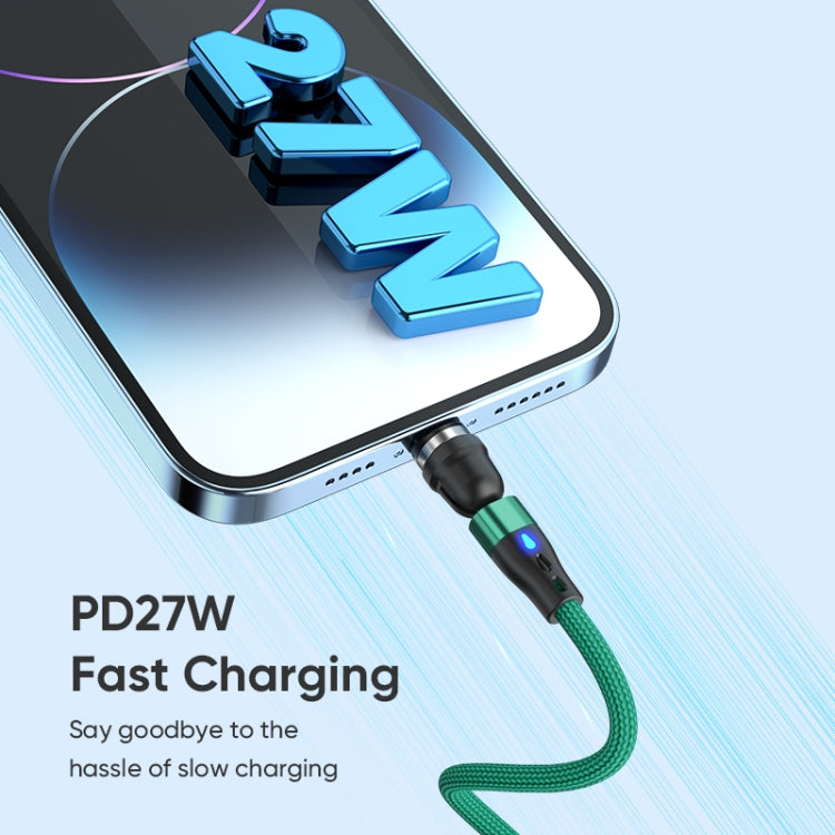 ENKAY PD60W Type-C to Type-C / 8 Pin Magnetic 540 Degrees Rotating Fast Charging Cable, Length:2m(Black) - Charging Cable & Head by ENKAY | Online Shopping UK | buy2fix