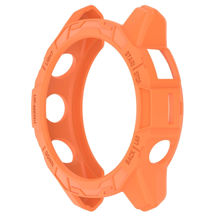 For Garmin Epix Pro / Epix Pro Gen 2 47mm / Fenix 7 / 7 Pro Armored TPU Half Wrapped Watch Protective Case(Orange) - Watch Cases by buy2fix | Online Shopping UK | buy2fix