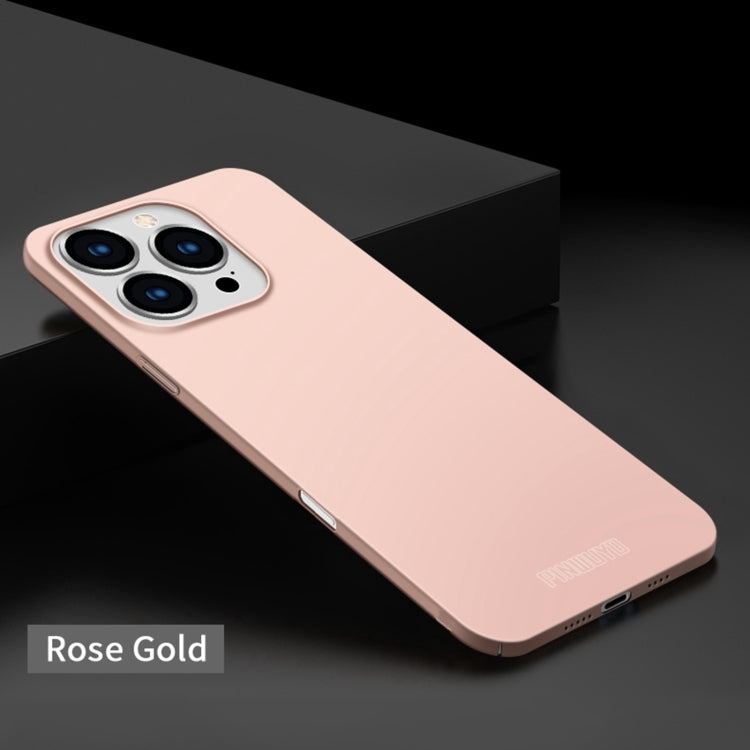 For iPhone 16 Pro Max PINWUYO Micro-Frosted PC Ultra-thin Hard Phone Case with Magsafe Magnetic Ring(Rose Gold) - iPhone 16 Pro Max Cases by PINWUYO | Online Shopping UK | buy2fix