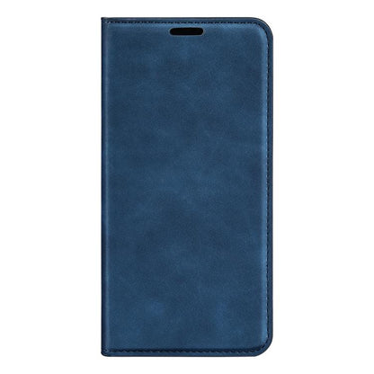 For Samsung Galaxy S25+ 5G Retro-skin Magnetic Suction Leather Phone Case(Dark Blue) - Galaxy S25+ 5G Cases by buy2fix | Online Shopping UK | buy2fix