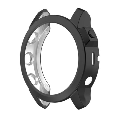 For Garmin Fenix 7 Pro Half Package Electroplated TPU Watch Protective Case(Black) - Watch Cases by buy2fix | Online Shopping UK | buy2fix