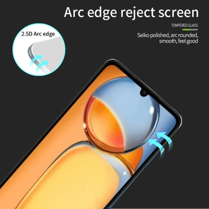 For Xiaomi Poco C65 PINWUYO 9H 2.5D Full Screen Tempered Glass Film(Black) -  by PINWUYO | Online Shopping UK | buy2fix