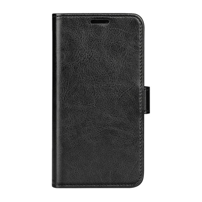 For Motorola Moto G Play 2024 R64 Texture Horizontal Flip Leather Phone Case(Black) - Motorola Cases by buy2fix | Online Shopping UK | buy2fix