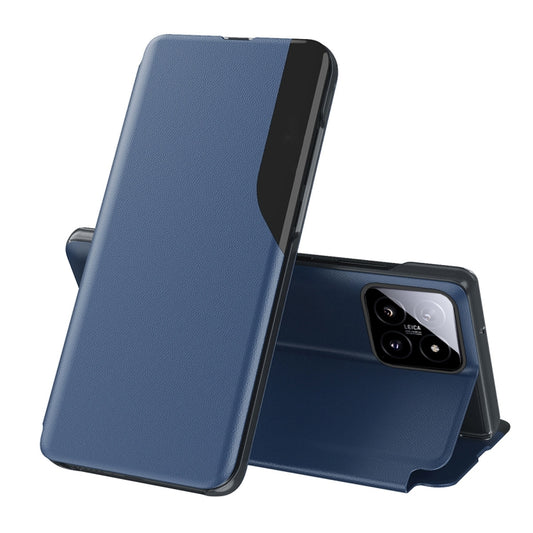 For Xiaomi 14 Pro Attraction Flip Holder Leather Phone Case(Blue) - 14 Pro Cases by buy2fix | Online Shopping UK | buy2fix