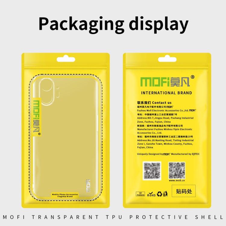 For Nothing CMF Phone 1 MOFI Ming Series Ultra-thin TPU Phone Case(Transparent) - More Brand by MOFI | Online Shopping UK | buy2fix