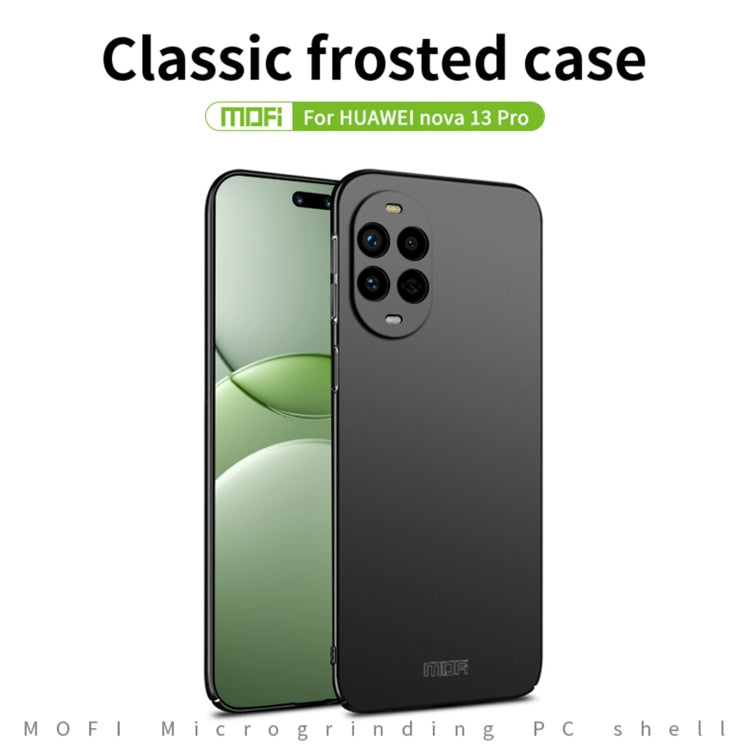 For Huawei nova 13 Pro MOFI Micro-Frosted PC Ultra-thin Hard Phone Case(Black) - Huawei Cases by MOFI | Online Shopping UK | buy2fix