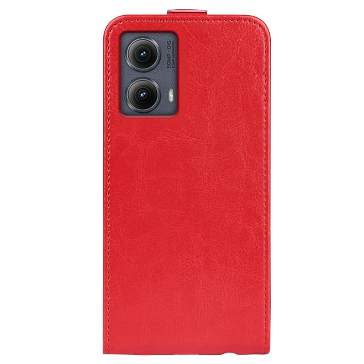 For Motorola Edge 5G 2024 R64 Texture Single Vertical Flip Leather Phone Case(Red) - Motorola Cases by buy2fix | Online Shopping UK | buy2fix