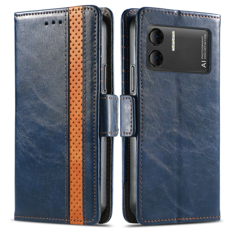 For DOOGEE X98 Pro / X98 CaseNeo Splicing Dual Magnetic Buckle Leather Phone Case(Blue) - Doogee Cases by buy2fix | Online Shopping UK | buy2fix