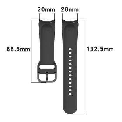 For Samsung Galaxy Watch6 44mm JUNSUNMAY Silicone Adjustable Strap + Full Coverage PMMA Screen Protector Kit(Wine Red) - Watch Bands by JUNSUNMAY | Online Shopping UK | buy2fix