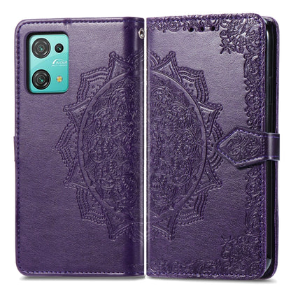 For Blackview C30 Pro Mandala Flower Embossed Leather Phone Case(Purple) - More Brand by buy2fix | Online Shopping UK | buy2fix