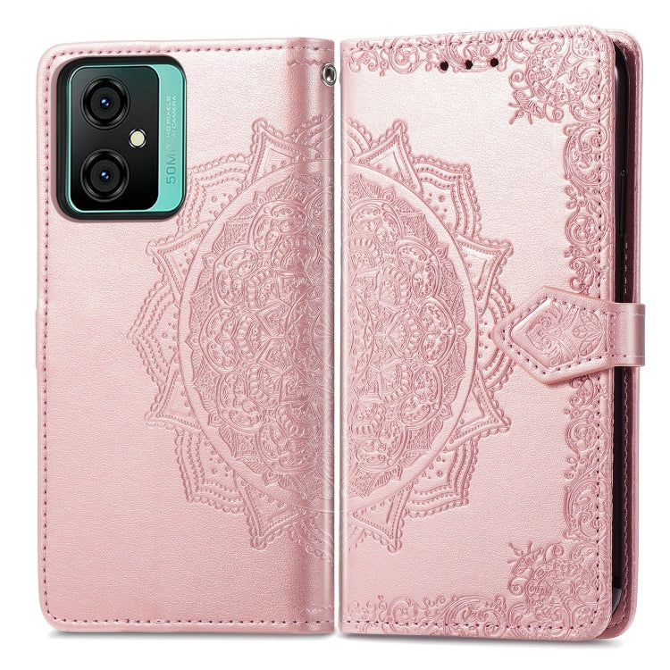 For Blackview C70 Mandala Flower Embossed Leather Phone Case(Rose Gold) - More Brand by buy2fix | Online Shopping UK | buy2fix