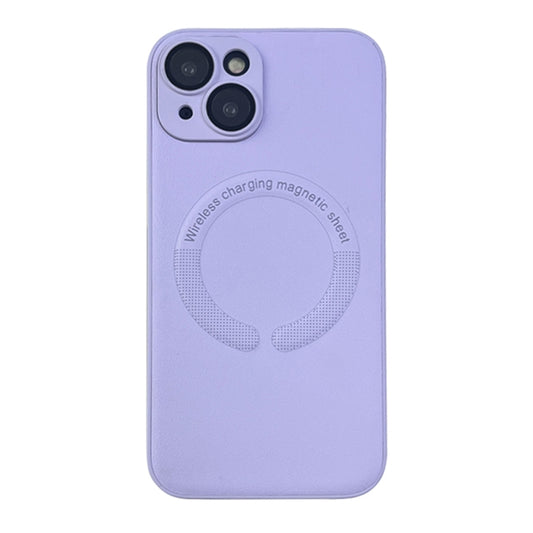 For iPhone 13 MagSafe Leather All-inclusive TPU Shockproof Phone Case(Purple Taro) - iPhone 13 Cases by buy2fix | Online Shopping UK | buy2fix