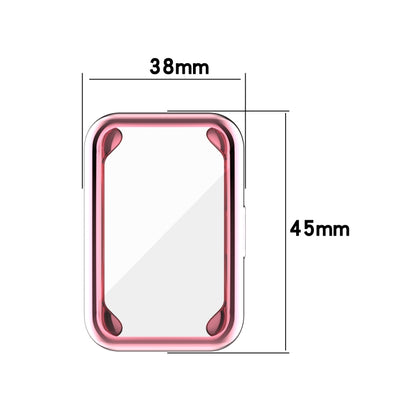 For Huawei Watch Fit New TPU Electroplating Watch Protective Case(Pink) - Watch Cases by buy2fix | Online Shopping UK | buy2fix