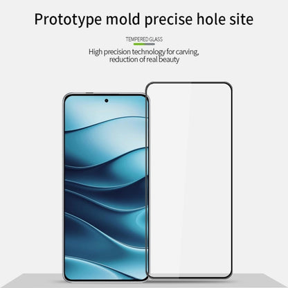 For Xiaomi Redmi Note 14 5G PINWUYO 9H 3D  Full Screen Explosion-proof Tempered Glass Film(Black) - Note 14 Tempered Glass by PINWUYO | Online Shopping UK | buy2fix