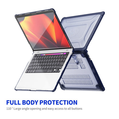 For MacBook Pro 13.3 A2251/A2289/A2338 ENKAY Hat-Prince 3 in 1 Protective Bracket Case Cover Hard Shell with TPU Keyboard Film / PET Screen Protector, Version:EU(Purple) - MacBook Pro Cases by ENKAY | Online Shopping UK | buy2fix