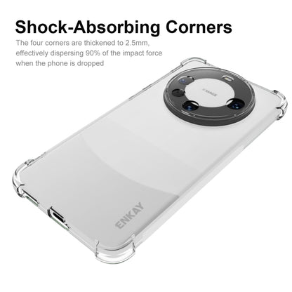 For Huawei Mate 60 Pro / 60 Pro+ ENKAY Transparent TPU Shockproof Phone Case with 3D PET Hot Bending Film - Huawei Cases by ENKAY | Online Shopping UK | buy2fix