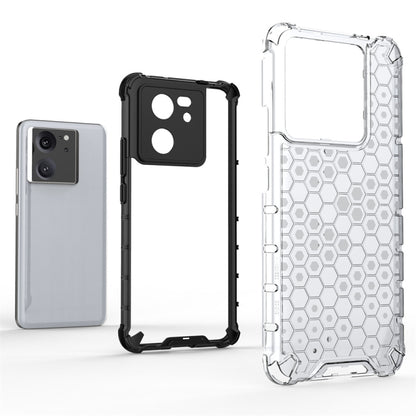 For Xiaomi 13T Pro Shockproof Honeycomb Phone Case(White) - Xiaomi Cases by buy2fix | Online Shopping UK | buy2fix