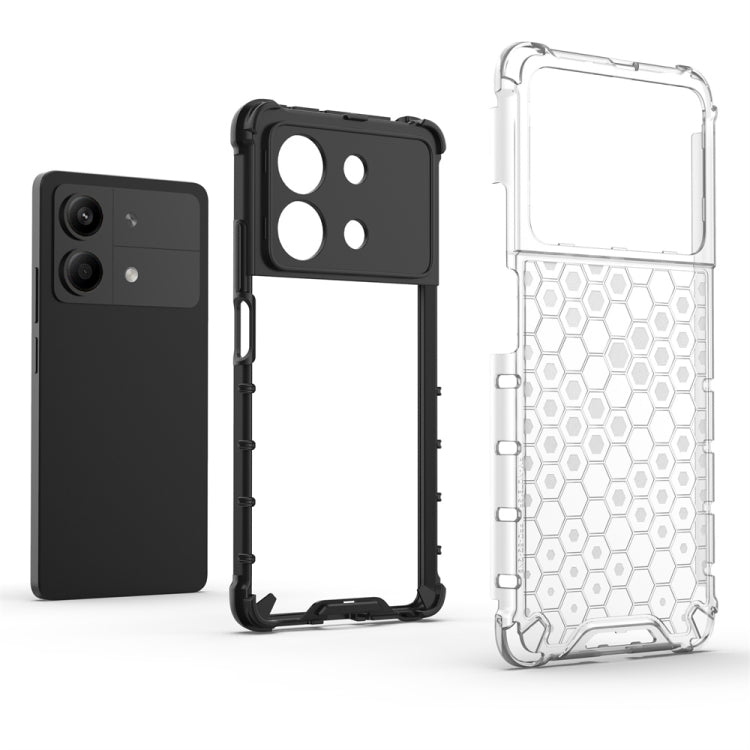 For Redmi Note 13R Pro Shockproof Honeycomb Phone Case(Green) - Xiaomi Cases by buy2fix | Online Shopping UK | buy2fix