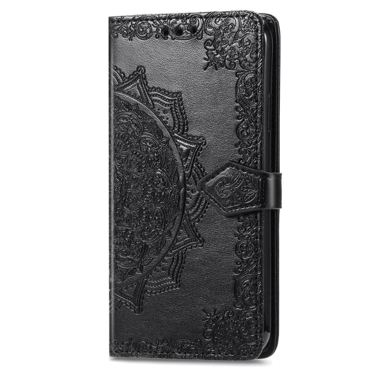 For Xiaomi Redmi K70 Pro Mandala Flower Embossed Leather Phone Case(Black) - K70 Pro Cases by buy2fix | Online Shopping UK | buy2fix