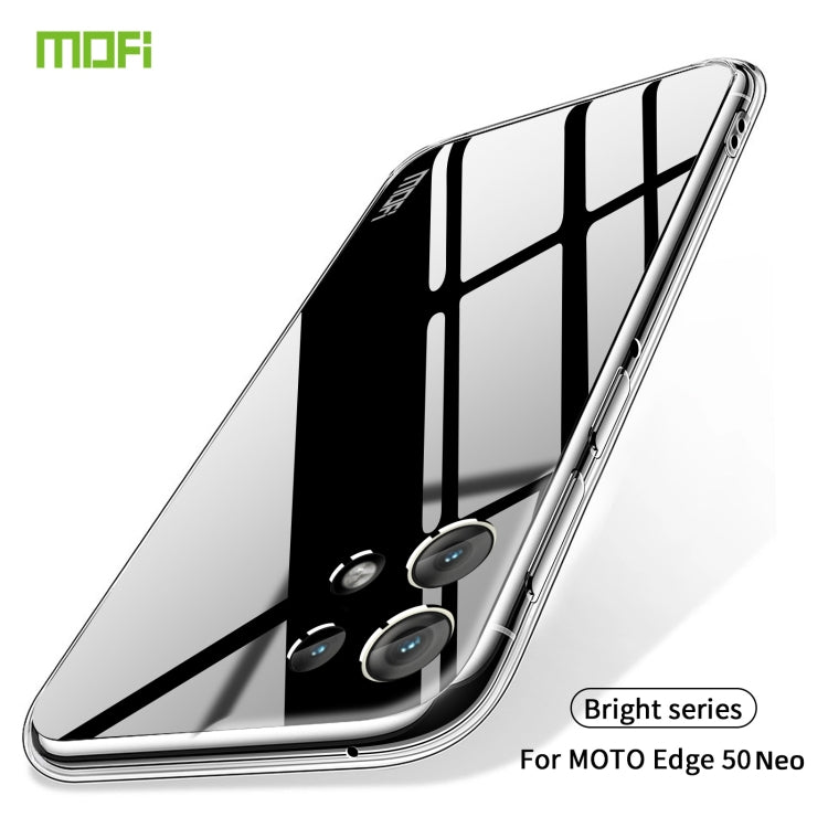 For Motorola Edge 50 Neo MOFI Ming Series Ultra-thin TPU Phone Case(Transparent) - Motorola Cases by MOFI | Online Shopping UK | buy2fix