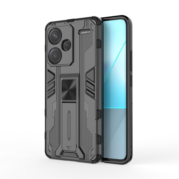 For Redmi Note 13 Pro+ Supersonic Armor PC Hybrid TPU Phone Case(Black) - Note 13 Pro+ Cases by buy2fix | Online Shopping UK | buy2fix