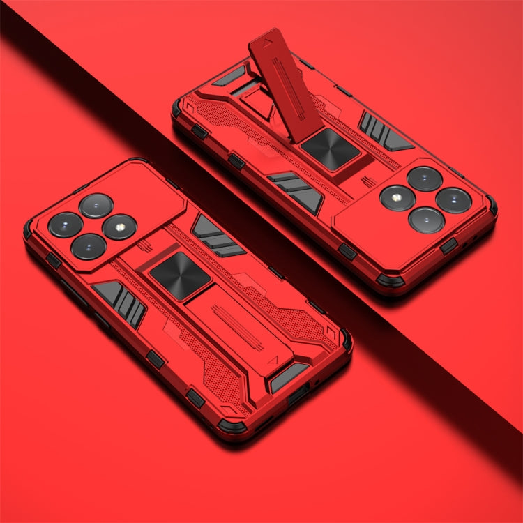 For Redmi K70 Supersonic Armor PC Hybrid TPU Phone Case(Red) - Xiaomi Cases by buy2fix | Online Shopping UK | buy2fix