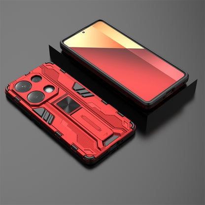 For  Redmi Note 13 Pro 4G Supersonic Armor PC Hybrid TPU Phone Case(Red) - Note 13 Pro Cases by buy2fix | Online Shopping UK | buy2fix