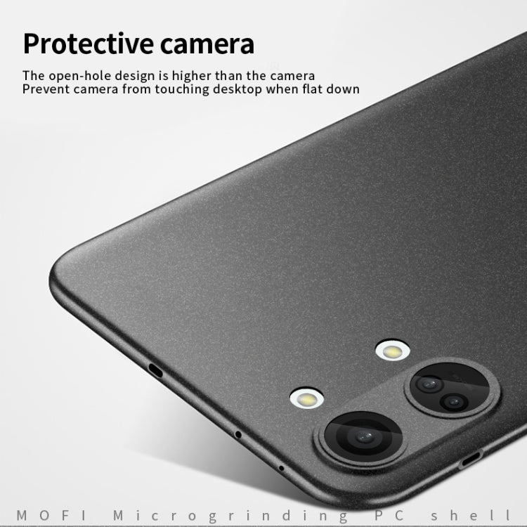 For OnePlus Ace 2V / Nord 3 MOFI Fandun Series Frosted PC Ultra-thin All-inclusive Phone Case(Black) - OnePlus Cases by MOFI | Online Shopping UK | buy2fix