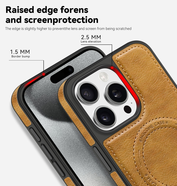 For iPhone 14 Multi-function Holder MagSafe PU Phone Case(Mulberry) - iPhone 14 Cases by buy2fix | Online Shopping UK | buy2fix