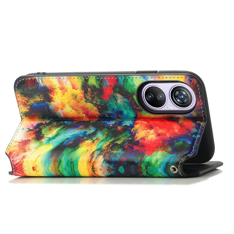 For Blackview A200 Pro CaseNeo Colorful Magnetic Leather Phone Case(Colorful Cloud) - More Brand by buy2fix | Online Shopping UK | buy2fix