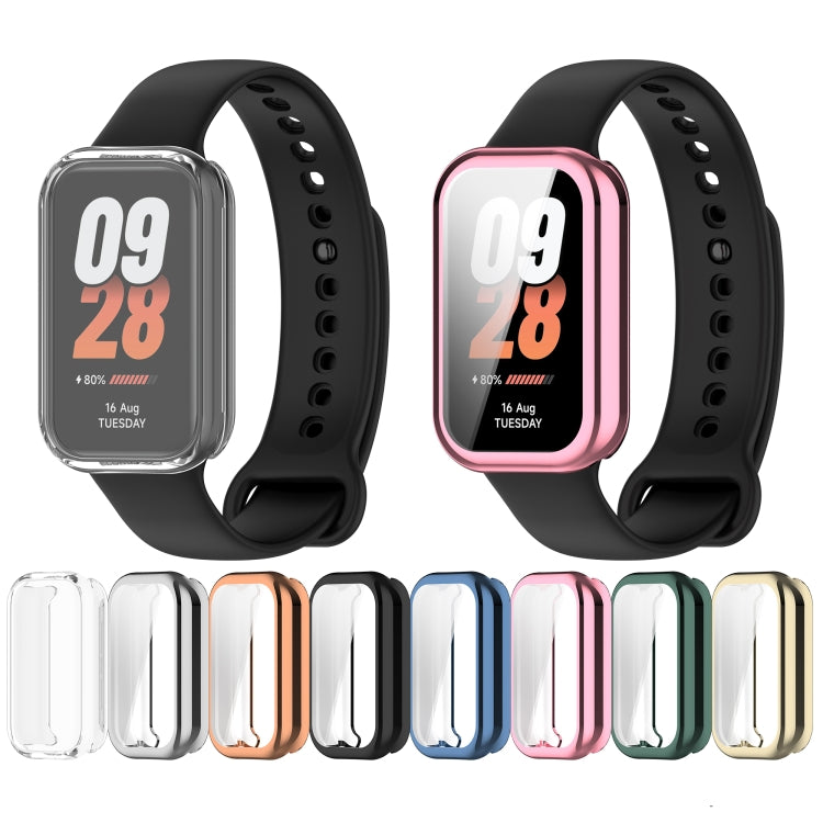 For Redmi Band 2 Full Package TPU Electroplated Watch Protective Case(Pink) - Watch Cases by buy2fix | Online Shopping UK | buy2fix