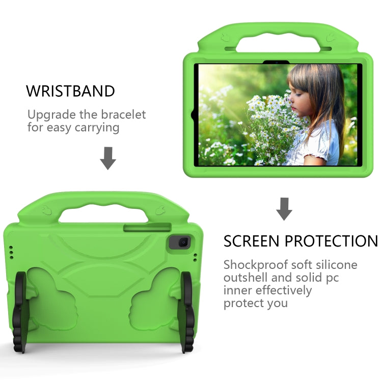 For Samsung Galaxy Tab S6 Lite 2024 Thumb Bracket EVA Shockproof Tablet Case(Green) - Other Galaxy Tab PC by buy2fix | Online Shopping UK | buy2fix