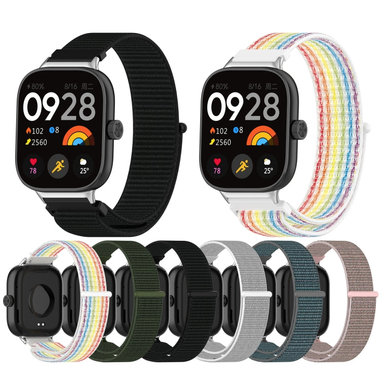 For Redmi Watch 4 Nylon Loop Metal Connector Watch Band(Colorful) - Watch Bands by buy2fix | Online Shopping UK | buy2fix