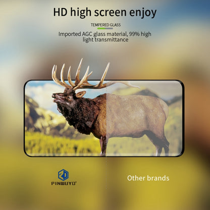 For vivo iQOO 12 Pro PINWUYO 9H 3D Hot Bending Tempered Glass Film(Black) - iQOO 12 Pro Tempered Glass by PINWUYO | Online Shopping UK | buy2fix