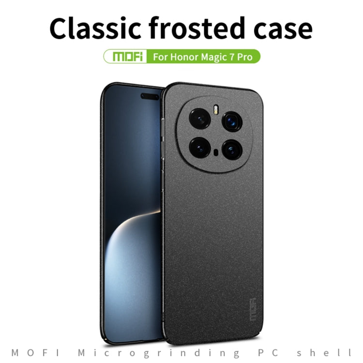 For Honor Magic7 Pro MOFI Fandun Series Frosted PC Ultra-thin All-inclusive Phone Case(Blue) - Honor Cases by MOFI | Online Shopping UK | buy2fix