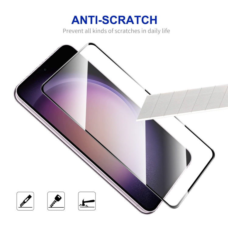 For Samsung Galaxy S25+ / S24+ 5G 2pcs ENKAY Hat-Prince 0.18mm High Aluminum-silicon Tempered Glass Film, Support Ultrasonic Fingerprint Unclock - Galaxy S24+ 5G Tempered Glass by ENKAY | Online Shopping UK | buy2fix