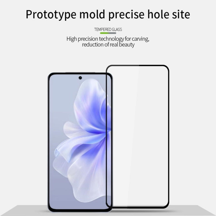 For vivo S18e MOFI 9H 2.5D Full Screen Tempered Glass Film(Black) - vivo Tempered Glass by MOFI | Online Shopping UK | buy2fix