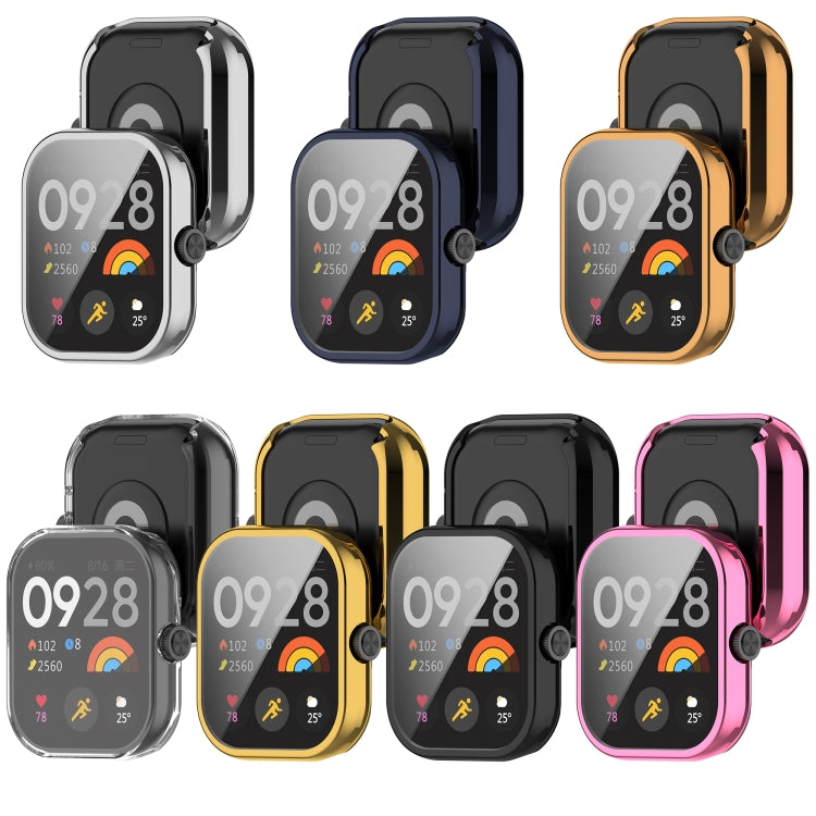 For Redmi Watch 4 Full Package TPU Electroplated Watch Protective Case(Rose Gold) - Watch Cases by buy2fix | Online Shopping UK | buy2fix