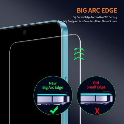 For vivo iQOO 12 5pcs ENKAY 9H Big Arc Edge High Aluminum-silicon Tempered Glass Film - iQOO 12 Tempered Glass by ENKAY | Online Shopping UK | buy2fix