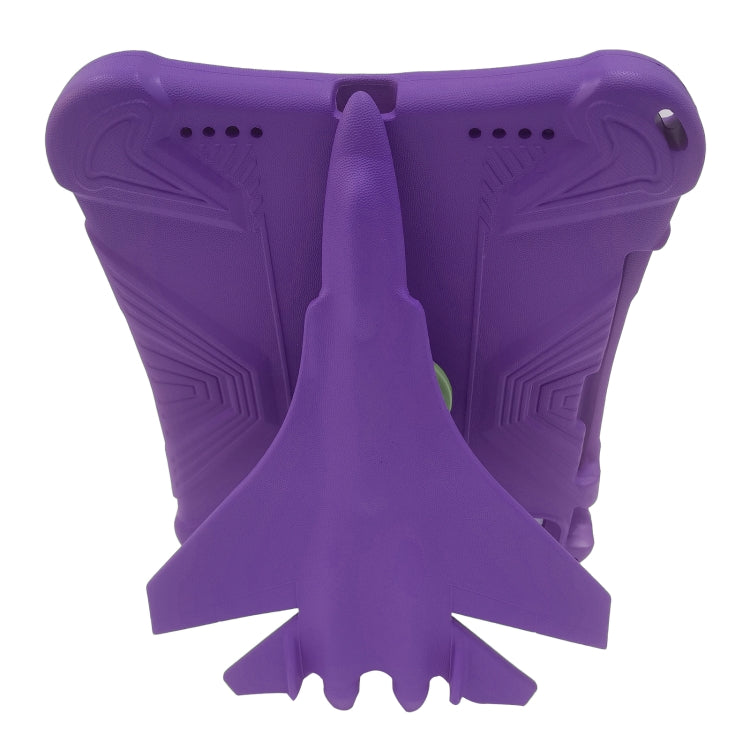 For iPad Air 11 2024 360 Rotation Aircraft Holder EVA Shockproof Tablet Case(Purple) - iPad Air 11 2024 Cases by buy2fix | Online Shopping UK | buy2fix