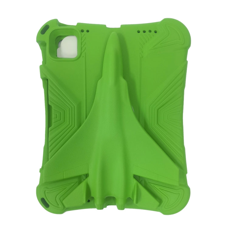 For iPad Air 11 2024 360 Rotation Aircraft Holder EVA Shockproof Tablet Case(Green) - iPad Air 11 2024 Cases by buy2fix | Online Shopping UK | buy2fix