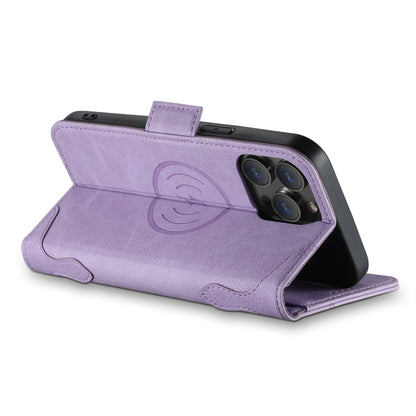 For iPhone 14 Pro Max SUTENI J07 Multifunctional Horizontal Flip Magsafe Leather Phone Case(Purple) - iPhone 14 Pro Max Cases by Suteni | Online Shopping UK | buy2fix